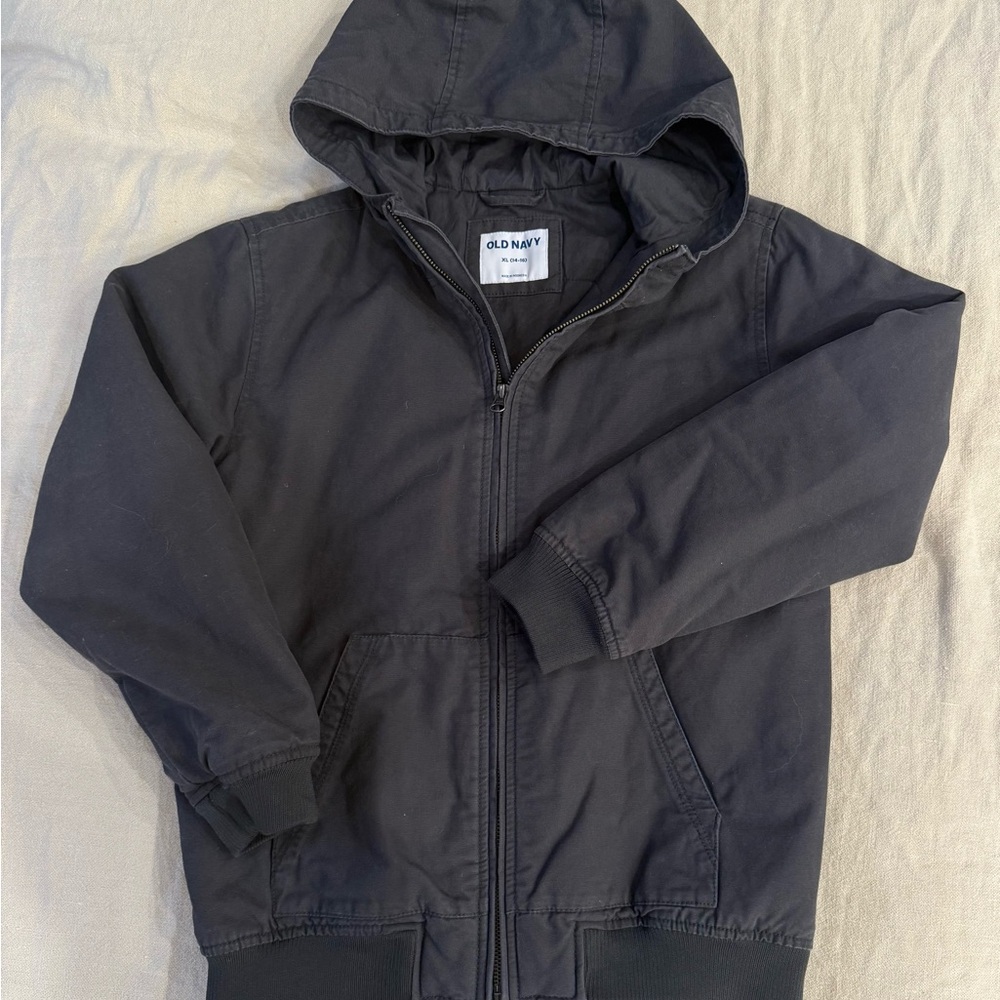 Old Navy Black Hooded Jacket
